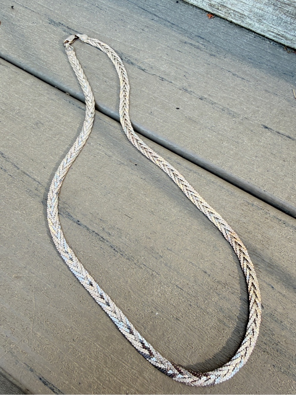 ~19.5” Milor Italy Sterling Silver braided 6mm thick necklace! - Picture 6 of 13